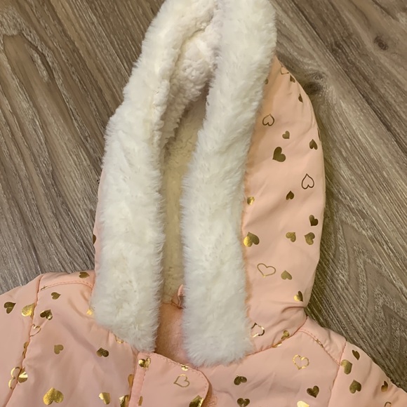 Baby snow suit pink size 6M - Picture 3 of 8